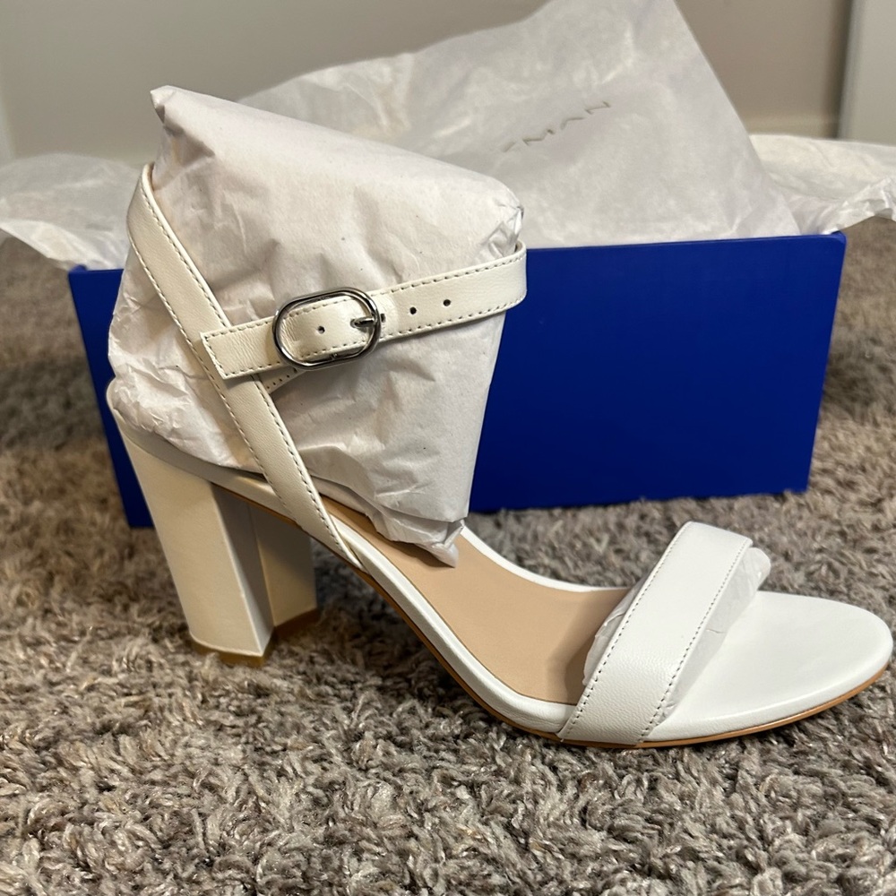 Stuart Weitzman Dancer 75 Block Sandals Size 7 We… - image 3